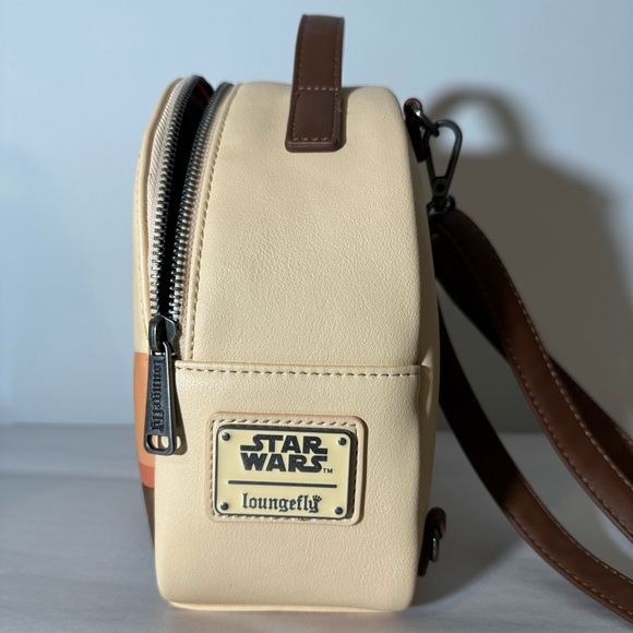 Star Wars Loungefly Tatooine Mini Bookbag with Pouch (only one strap) - Picture 4 of 16
